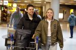 Schiphol 19 december 2022
Noa Vahle arriveert op schiphol na de WK Voetbal waar ze verslag deed voor SBS6. Haar vriend Tim de Wild wachhte haar op .