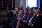 Amsterdam 7 december 2022
Prins Claus prijzen in paleis op de dam . Aanwezig Koning Willem Alexander Koningin Maxima Prinses Beatrix Prins Constantijn en Prinses laurentien.