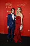 Amsterdam 21 december 2022
Sportman en Sportvrouw van het jaar Gala in AFAS Live. Sjinkie Knegt met zijn vriendin Chantal