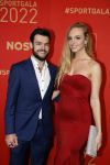 Amsterdam 21 december 2022
Sportman en Sportvrouw van het jaar Gala in AFAS Live. Sjinkie Knegt met zijn vriendin Chantal