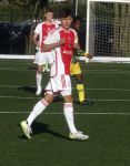 Amsterdam 11 november 2023
Damian v d Vaart in Ajax O18 tegen fc Den Haag op de toekomst.