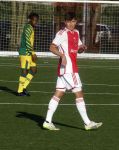 Amsterdam 11 november 2023
Damian v d Vaart in Ajax O18 tegen fc Den Haag op de toekomst.