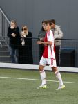 Amsterdam 11 november 2023
Damian v d Vaart in Ajax O18 tegen fc Den Haag op de toekomst. Zijn moeder Sylvie Meis en vriend Wim Beelen zijn aanwezig.