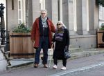 Amsterdam 30 november 2023
Jeroen Krabben en zijn vrouw Herma Krabbe in hun biro onderweg naar het Waldorf Astoria Hotel.