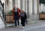 Amsterdam 30 november 2023
Jeroen Krabben en zijn vrouw Herma Krabbe in hun biro onderweg naar het Waldorf Astoria Hotel.