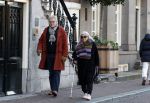 Amsterdam 30 november 2023
Jeroen Krabben en zijn vrouw Herma Krabbe in hun biro onderweg naar het Waldorf Astoria Hotel.