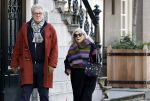 Amsterdam 30 november 2023
Jeroen Krabben en zijn vrouw Herma Krabbe in hun biro onderweg naar het Waldorf Astoria Hotel.
