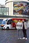 Scheveningen 23 november 2023
John de Bever en Kees de Bever ( Kees Stevens) voor hun camper bij het circustheater.