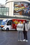 Scheveningen 23 november 2023
John de Bever en Kees de Bever ( Kees Stevens) voor hun camper bij het circustheater.