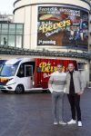 Scheveningen 23 november 2023
John de Bever en Kees de Bever ( Kees Stevens) voor hun camper bij het circustheater.
