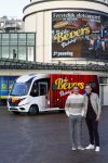 Scheveningen 23 november 2023
John de Bever en Kees de Bever ( Kees Stevens) voor hun camper bij het circustheater.
