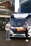 Scheveningen 23 november 2023
John de Bever en Kees de Bever ( Kees Stevens) voor hun camper bij het circustheater.