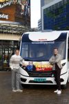 Scheveningen 23 november 2023
John de Bever en Kees de Bever ( Kees Stevens) voor hun camper bij het circustheater.
