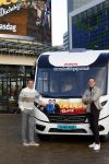 Scheveningen 23 november 2023
John de Bever en Kees de Bever ( Kees Stevens) voor hun camper bij het circustheater.