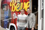 Scheveningen 23 november 2023
John de Bever en Kees de Bever ( Kees Stevens) voor hun camper bij het circustheater.