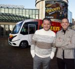 Scheveningen 23 november 2023
John de Bever en Kees de Bever ( Kees Stevens) voor hun camper bij het circustheater.