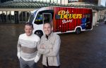 Scheveningen 23 november 2023
John de Bever en Kees de Bever ( Kees Stevens) voor hun camper bij het circustheater.