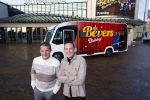 Scheveningen 23 november 2023
John de Bever en Kees de Bever ( Kees Stevens) voor hun camper bij het circustheater.