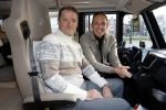 Scheveningen 23 november 2023
John de Bever en Kees de Bever (Kees Stevens) voor hun camper bij het circustheater.