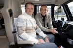 Scheveningen 23 november 2023
John de Bever en Kees de Bever (Kees Stevens) voor hun camper bij het circustheater.