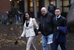 Utrecht 13 november 2023
Rechtszaak Wendy v Hout tegen haar expartner Joey S. Wendy kwam samen met partenre Peter Gillis naar de rechtbank in Utrecht .