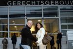 Utrecht 13 november 2023
Rechtszaak Wendy v Hout tegen haar expartner Joey S. Wendy kwam samen met partenre Peter Gillis naar de rechtbank in Utrecht .