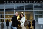 Utrecht 13 november 2023
Rechtszaak Wendy v Hout tegen haar expartner Joey S. Wendy kwam samen met partenre Peter Gillis naar de rechtbank in Utrecht .