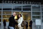 Utrecht 13 november 2023
Rechtszaak Wendy v Hout tegen haar expartner Joey S. Wendy kwam samen met partenre Peter Gillis naar de rechtbank in Utrecht .