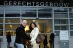 Utrecht 13 november 2023
Rechtszaak Wendy v Hout tegen haar expartner Joey S. Wendy kwam samen met partenre Peter Gillis naar de rechtbank in Utrecht .