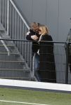 Amsterdam 11 november 2023
Damian v d Vaart in Ajax O18 tegen fc Den Haag op de toekomst. Zijn moeder Sylvie Meis en vriend Wim Beelen zijn aanwezig.
