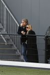 Amsterdam 11 november 2023
Damian v d Vaart in Ajax O18 tegen fc Den Haag op de toekomst. Zijn moeder Sylvie Meis en vriend Wim Beelen zijn aanwezig.
