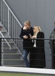 Amsterdam 11 november 2023
Damian v d Vaart in Ajax O18 tegen fc Den Haag op de toekomst. Zijn moeder Sylvie Meis en vriend Wim Beelen zijn aanwezig.