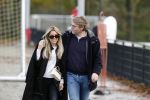 Amsterdam 11 november 2023
Damian v d Vaart in Ajax O18 tegen fc Den Haag op de toekomst. Zijn moeder Sylvie Meis en vriend Wim Beelen zijn aanwezig.