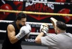 Hoofddorp 25 november 2024
Training Boxing influencers met oa Dave Roelvink Bravo Mark Schaaf  Geraldo Holzken Niek Holzken Roy  Meyer Goudtje Oussama Ahammoud Boer Ayoub en Sem v Dijk . Monica Geuze en Kaj Gorgels presenteren het .