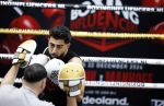 Hoofddorp 25 november 2024
Training Boxing influencers met oa Dave Roelvink Bravo Mark Schaaf  Geraldo Holzken Niek Holzken Roy  Meyer Goudtje Oussama Ahammoud Boer Ayoub en Sem v Dijk . Monica Geuze en Kaj Gorgels presenteren het .