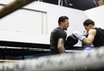 Hoofddorp 25 november 2024
Training Boxing influencers met oa Dave Roelvink Bravo Mark Schaaf  Geraldo Holzken Niek Holzken Roy  Meyer Goudtje Oussama Ahammoud Boer Ayoub en Sem v Dijk . Monica Geuze en Kaj Gorgels presenteren het .