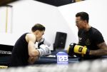 Hoofddorp 25 november 2024
Training Boxing influencers met oa Dave Roelvink Bravo Mark Schaaf  Geraldo Holzken Niek Holzken Roy  Meyer Goudtje Oussama Ahammoud Boer Ayoub en Sem v Dijk . Monica Geuze en Kaj Gorgels presenteren het .