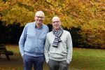 Radio Kootwijk 12 november 2024
Jan de Hoop en zijn Partner Coen Lievaart in de tuin van hun huis .