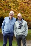 Radio Kootwijk 12 november 2024
Jan de Hoop en zijn Partner Coen Lievaart in de tuin van hun huis .