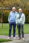 Radio Kootwijk 12 november 2024
Jan de Hoop en zijn Partner Coen Lievaart in de tuin van hun huis .