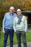 Radio Kootwijk 12 november 2024
Jan de Hoop en zijn Partner Coen Lievaart in de tuin van hun huis .