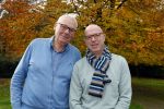 Radio Kootwijk 12 november 2024
Jan de Hoop en zijn Partner Coen Lievaart in de tuin van hun huis .