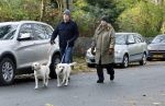 Huizen 24 november 2024
Linda de Mol en partner Jeroen Rietbergen aan het wandelen met hun 2 labradors / honden