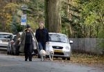 Huizen 24 november 2024
Linda de Mol en partner Jeroen Rietbergen aan het wandelen met hun 2 labradors / honden