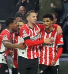 Eindhoven, 5 November 2024
Europacup 1 PSV-Girona, eindstand 4-0
Malik Tillman en Luuk de Jong