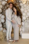 Amsterdam 29 november 2024
Babyshower Jennifer v Ooijen en haar partner Mart Hoogkamer bij het Pillows Hotel Maurits at the park. Jennifer is 8 maanden zwanger.