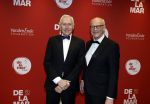 Amsterdam 30 november 2025
80 jaar het DeLaMar theater . Arthur Japin poseert met partner Lex Jansen