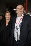 Amsterdam 3 juli 2013
Sjaak Swart 75 jaar . Hij viert dat met een wedstrijd met oud ajax spelers in het Olympisch stadion. Barry Hulshof met vrouw en Frank Rijkaard
Peter Smulders bv