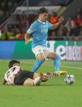 Eindhoven, 21 Oktober 2025
CL Wedstrijd PSV-Napolie, eindstand 6-2
Dennis Man met Miguel Gutierrez
