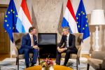 Den Haag 19 november 2025
Guillaume van Luxemburg en zijn vrouw Stephanie bezoeken koning Willem Alexander en Koningin Maxima op paleis Noordeinde .